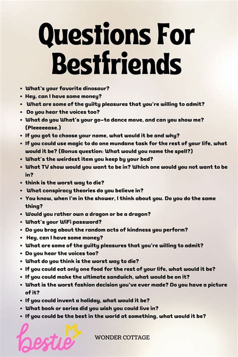 question to ask your friend
